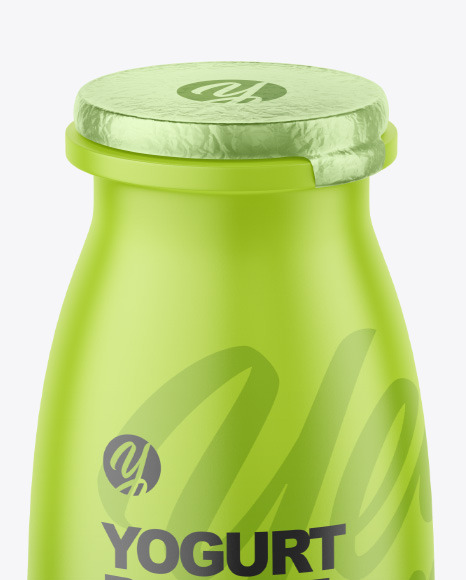 Matte Yogurt Bottle Mockup