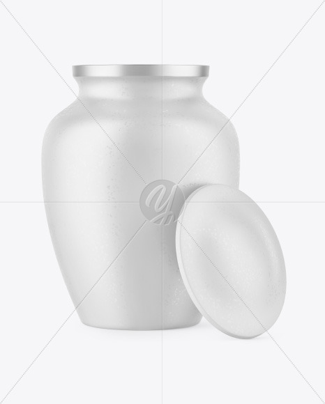Textured Cremation Urn Mockup PSD #3