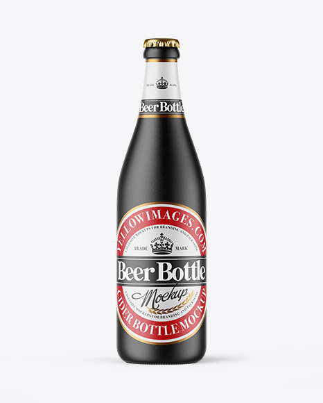Ceramic Beer Bottle Mockup