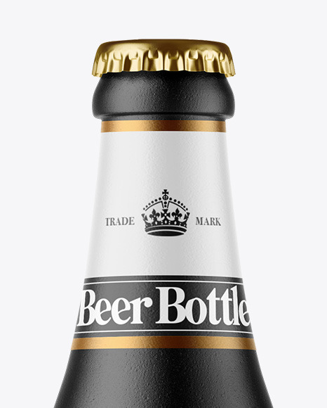Ceramic Beer Bottle Mockup PSD #2