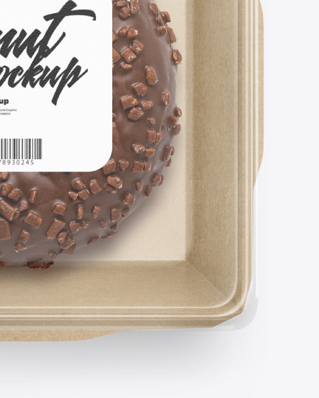 Paper Food Container with Donut Mockup PSD #6
