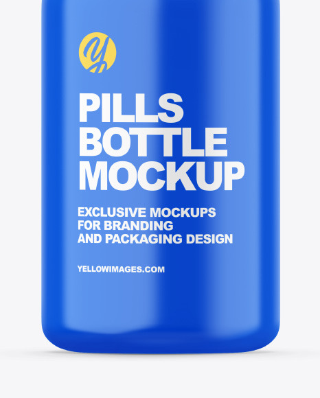 Glossy Pills Bottle Mockup PSD #1
