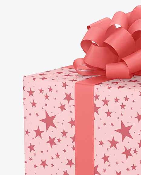 Gift Box Mockup PSD #1