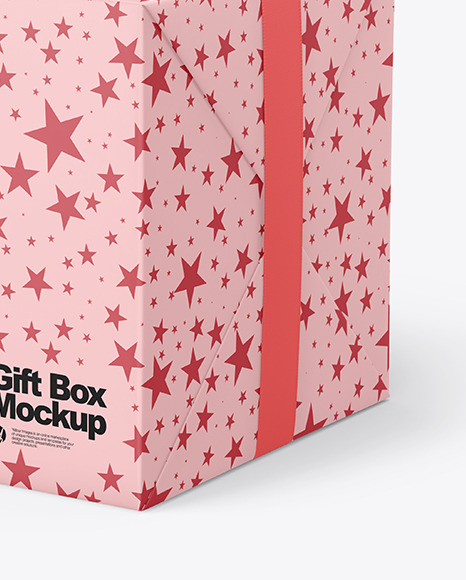 Gift Box Mockup PSD #6