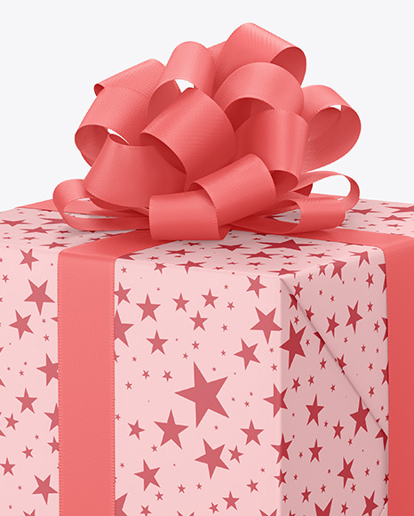 Gift Box Mockup PSD #7