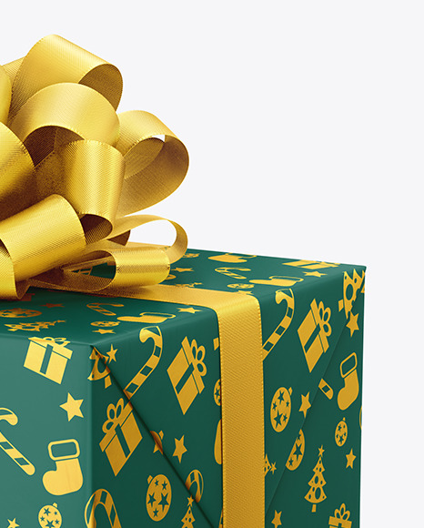 Gift Box Mockup PSD #5