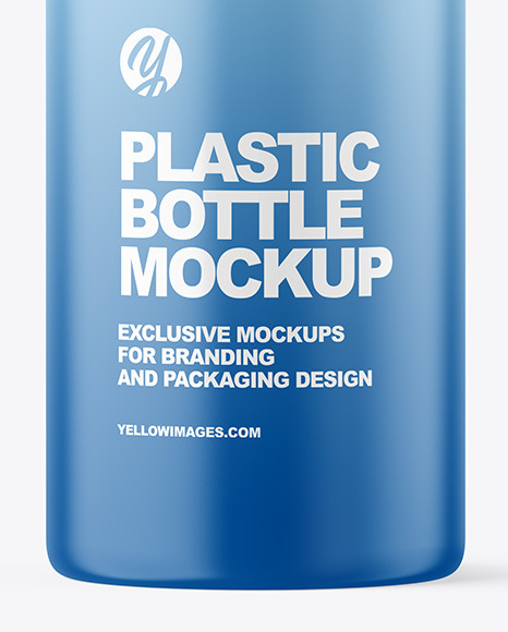 Matte Cosmetic Bottle with Pump Mockup PSD #6