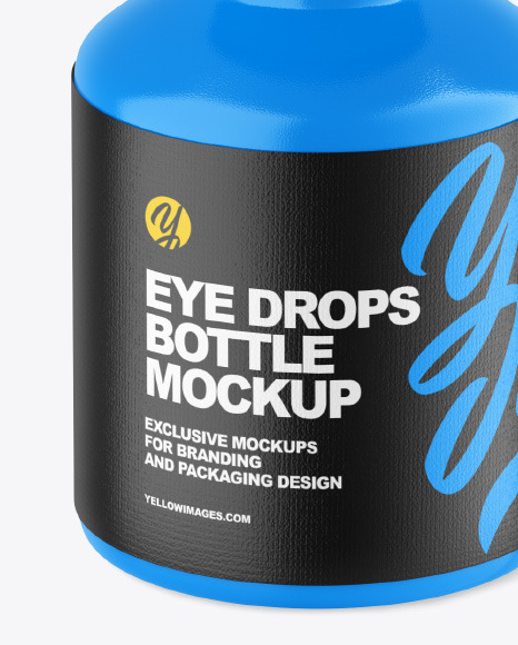 Glossy Eye Drops Bottle Mockup PSD #6