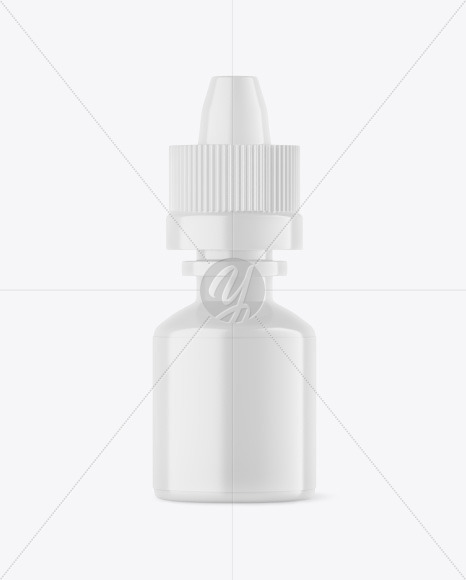 Glossy Eye Drops Bottle Mockup PSD #3