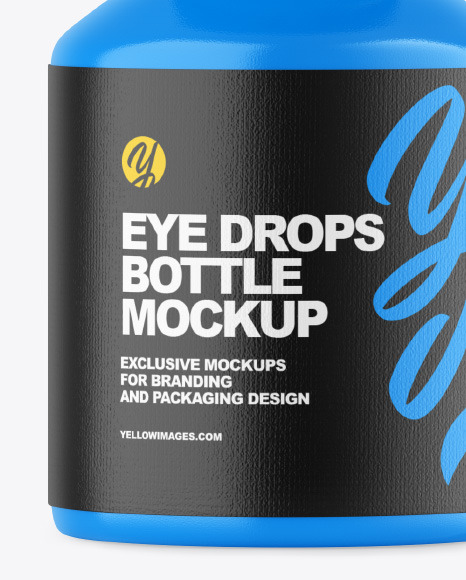Glossy Eye Drops Bottle Mockup PSD #6
