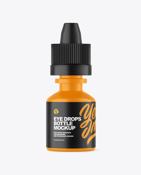 Matte Eye Drops Bottle Mockup PSD #4