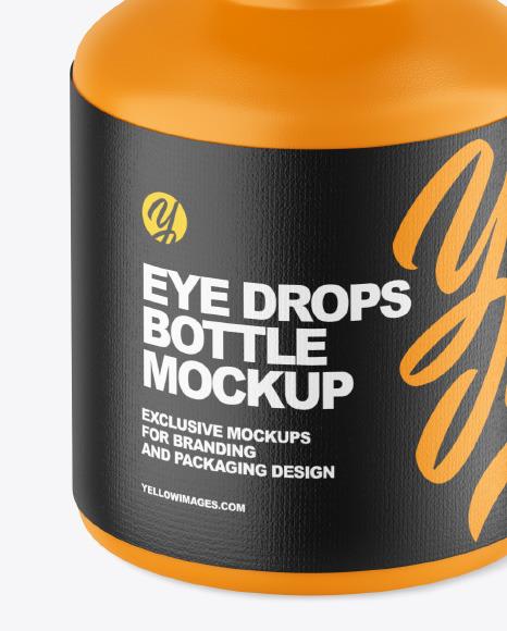 Matte Eye Drops Bottle Mockup PSD #6