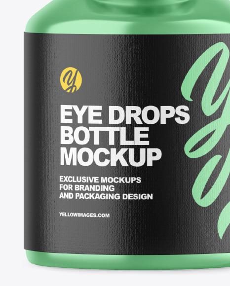 Metallic Eye Drops Bottle Mockup PSD #6
