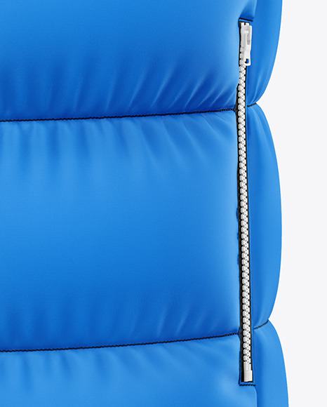 Matte Down Vest Mockup PSD #7