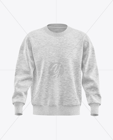 Melange Sweatshirt Mockup   Front View PSD #3