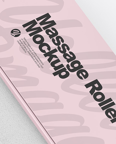 Rose Quartz Massage Roller W  Box Mockup PSD #6