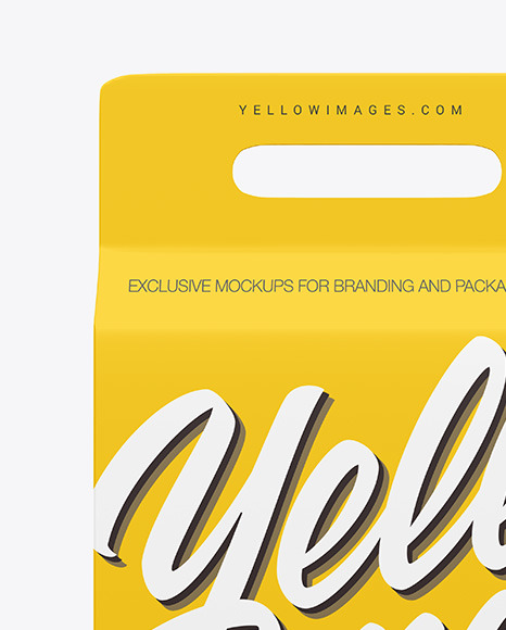 Glossy Box with Handle Mockup PSD #2