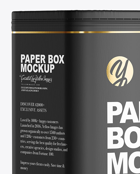 Matte Paper Box Mockup PSD #2