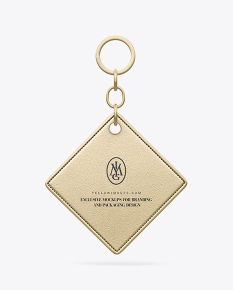 Metallized Keychain Mockup