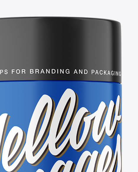 Glossy Paper Tube Mockup PSD #1