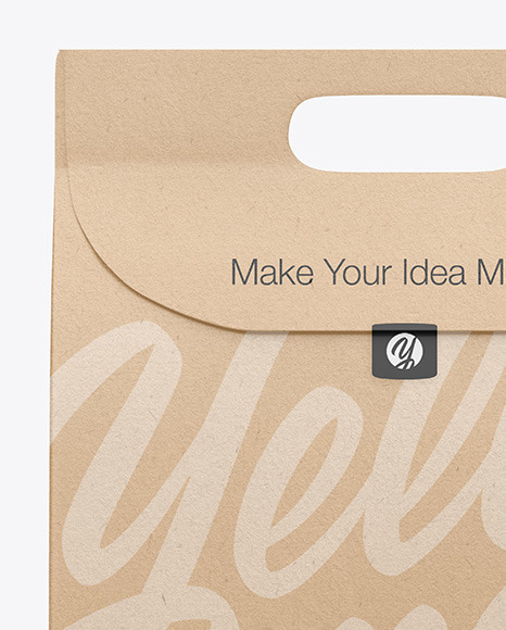 Kraft Paper Food Bag Mockup PSD #2