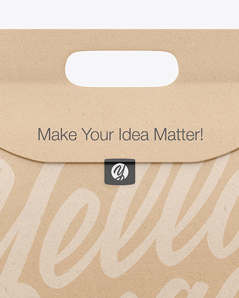 Kraft Paper Food Bag Mockup PSD #6