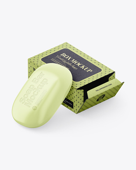 Kraft Paper Soap Box Mockup PSD #2