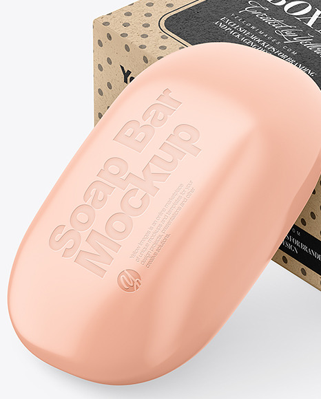 Kraft Paper Soap Box Mockup PSD #1