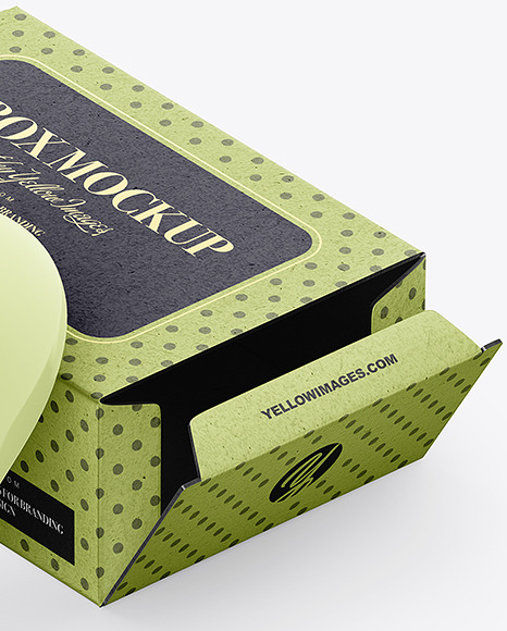 Kraft Paper Soap Box Mockup PSD #5