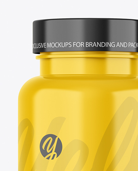 Glossy Plastic Bottle Mockup PSD #2