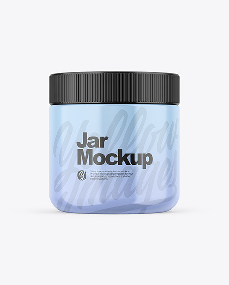 Glossy Jar Mockup