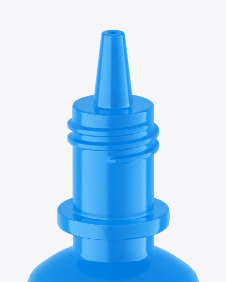 Glossy Opened Eye Drops Bottle Mockup PSD #2