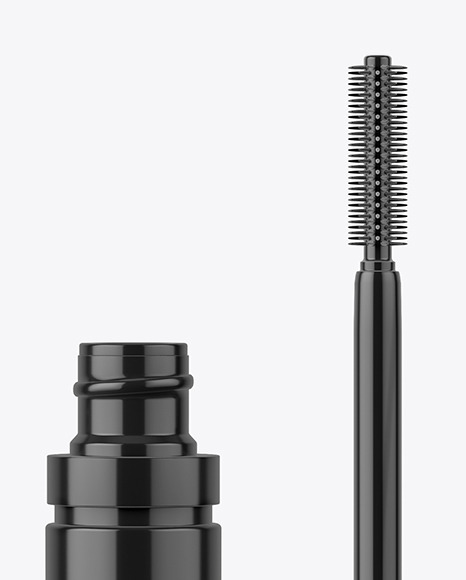Opened Glossy Mascara Tube Mockup PSD #2