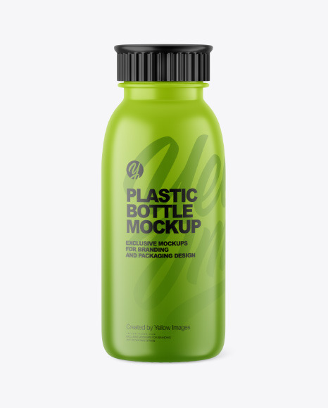 Matte Plastic Bottle Mockup