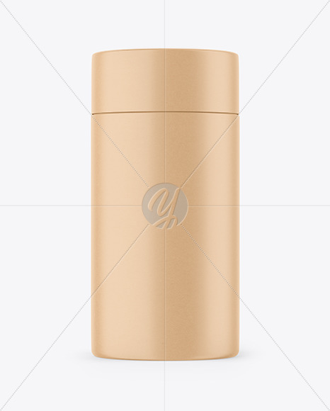 Kraft Paper Tube Mockup PSD #3