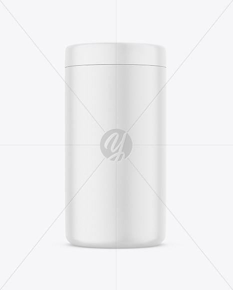 Matte Plastic Jar Mockup PSD #1