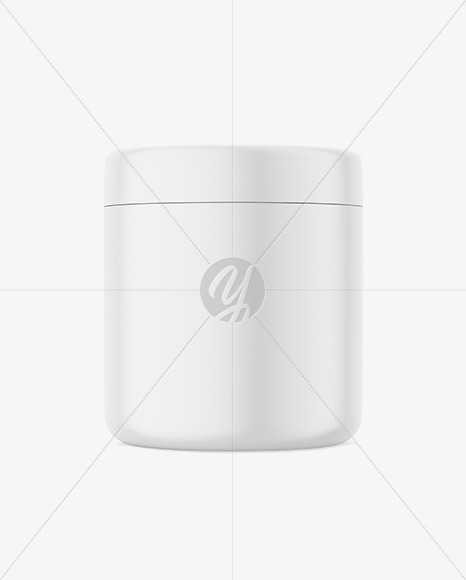 Matte Cosmetic Jar Mockup beauty 12341