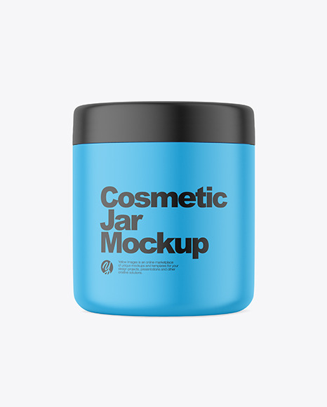 Matte Cosmetic Jar Mockup body 12342