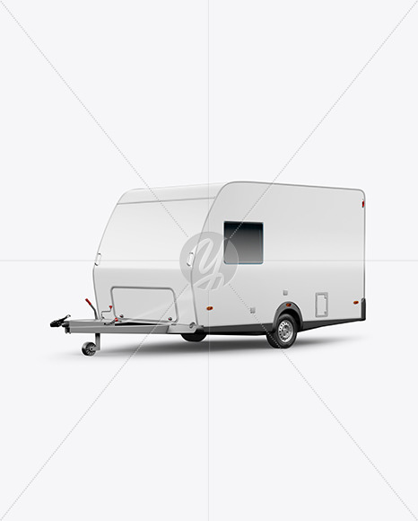 New Free Mockups – Camper Trailer Mockup – Half Side View – Download Now