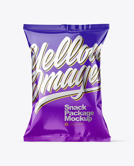 Glossy Snack Pack Mockup PSD #2