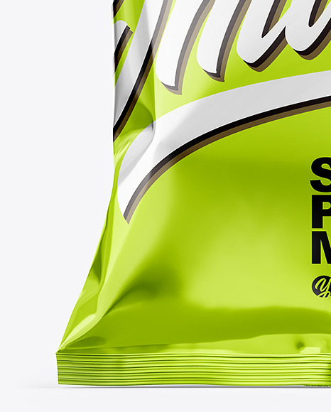 Metallic Snack Pack Mockup PSD #6