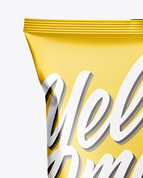 Matte Metallic Snack Pack Mockup PSD #2