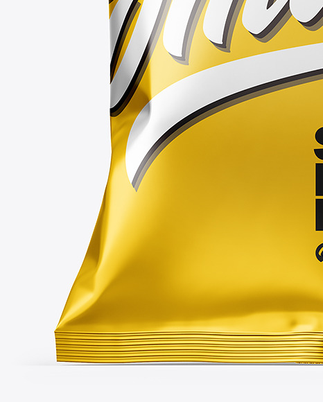 Matte Metallic Snack Pack Mockup PSD #1