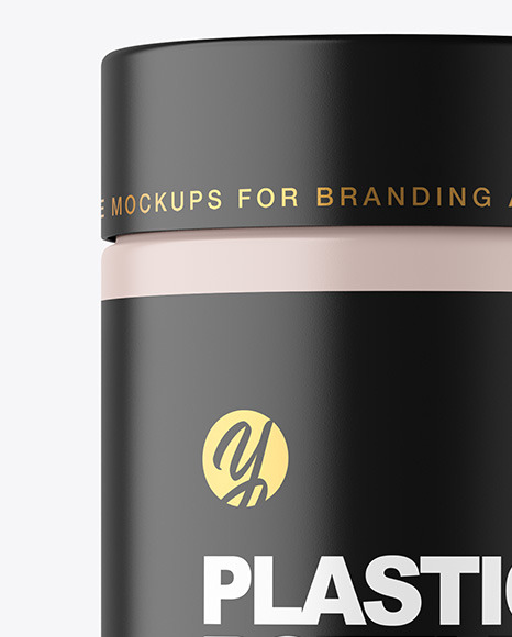 Matte Plastic Bottle Mockup PSD #1