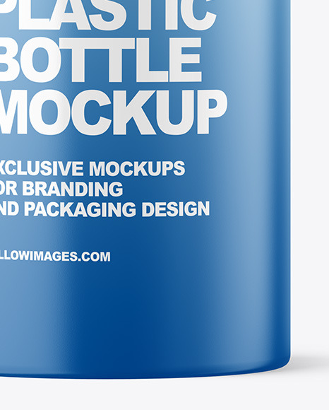 Matte Plastic Bottle Mockup PSD #6