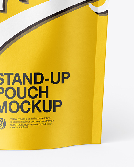 Matte Stand up Pouch Mockup PSD #1