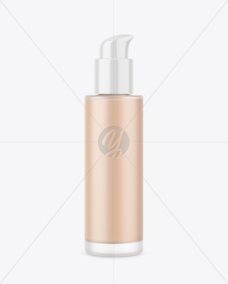 New Free Mockups – Frosted Glass Cosmetic Foundation Bottle Mockup – Download Now