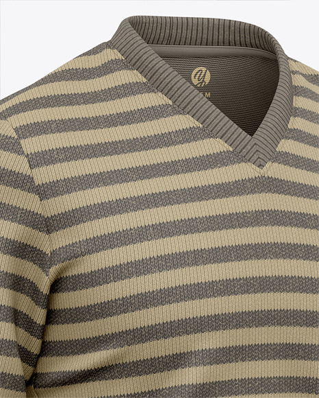 V Neck Sweatshirt Mockup PSD #7