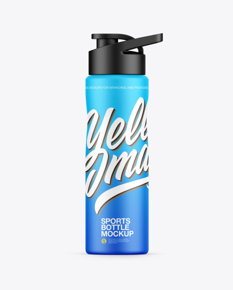 Matte Sports Bottle Mockup