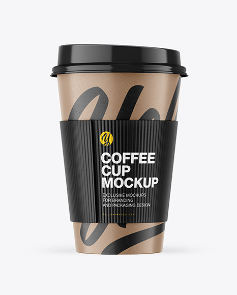 Coffee Cup With Sleeve Mockup - Free Download Images High Quality